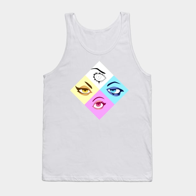 Diamond Eyes Tank Top by Isaac Smith Art